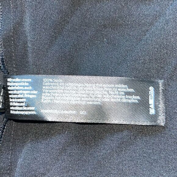 NWT Eileen Fisher Silk Georgette Crepe Trench Coat Women’s Medium Black - Picture 12 of 16